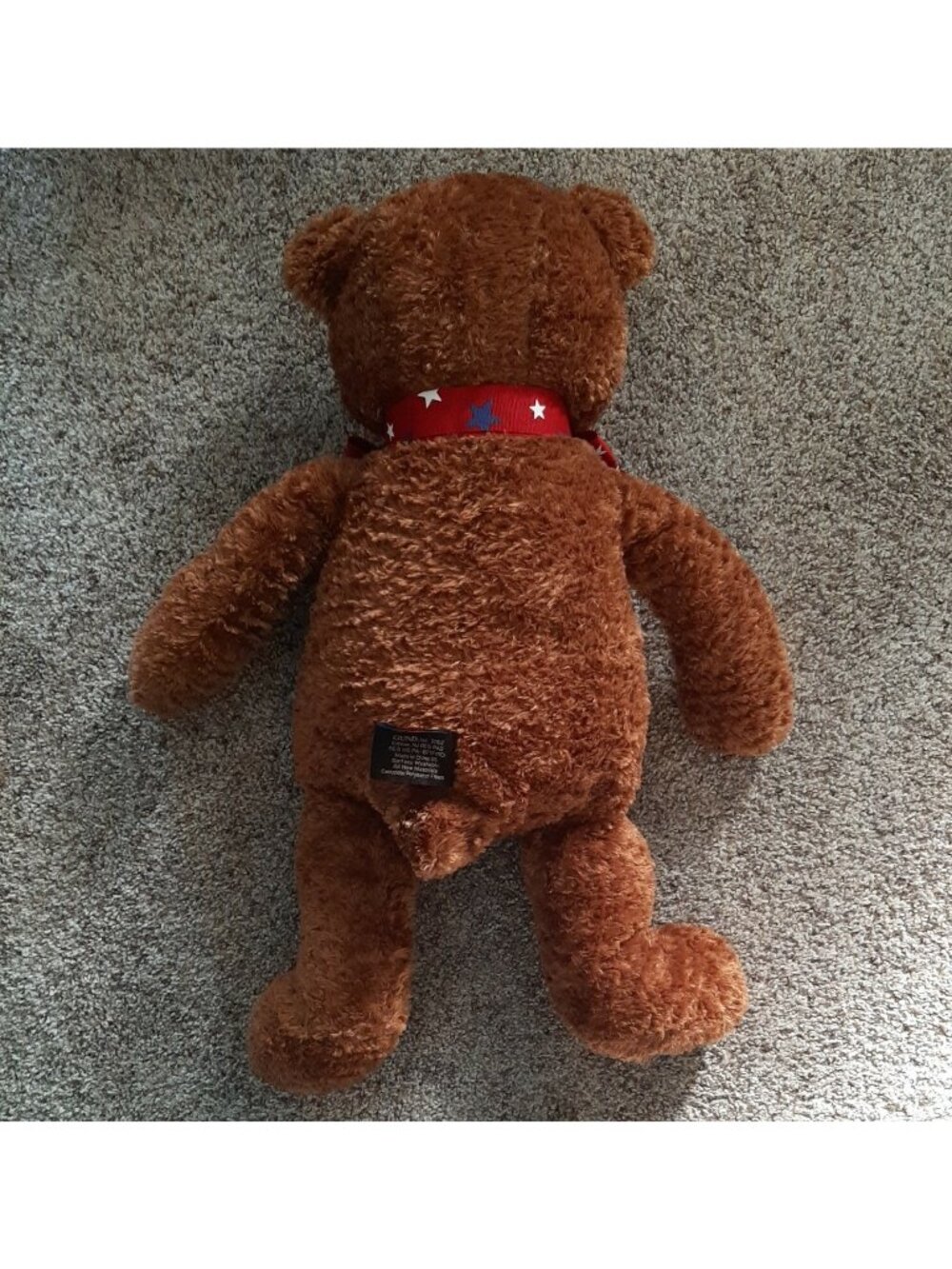 25" Teddy Bear 100th Anniversary 2002 Gund Plush Brown Stuffed Animal - Picture 5 of 7